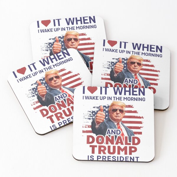 Item preview, I Love It When I Wake Up and Trump is President Funny Trump designed and sold by JPG Arts.