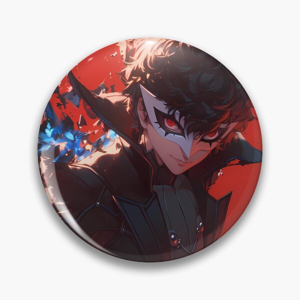 Item preview, Ren Amamiya Persona 5 Phantom Red Chaos Game Anime Mask Rebel designed and sold by Tokyonomad.