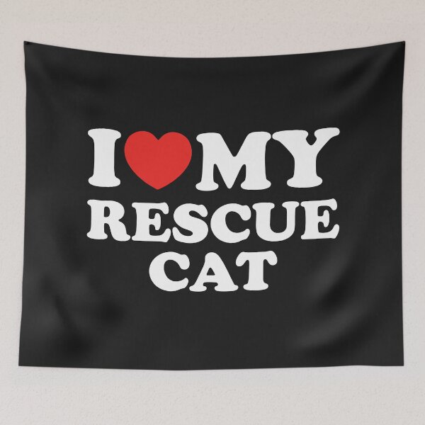 Item preview, I Love My Rescue Cat designed and sold by shitpostee.