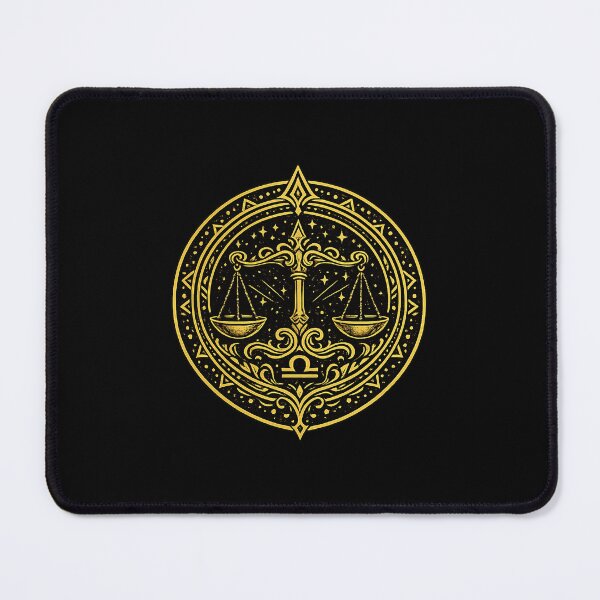 Item preview, Libra Zodiac Medallion — Harmonious Air Gold Emblem designed and sold by Dream Machine.