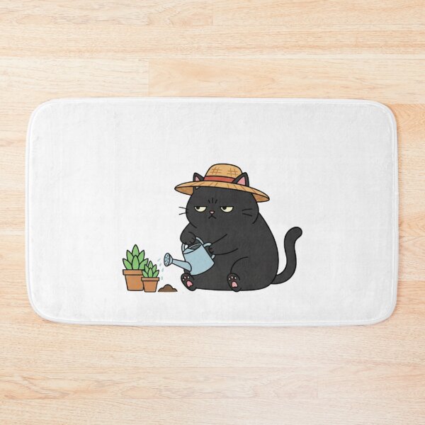 Item preview, Plant Parent Black Cat - Funny Gardening & Nature Lover Sticker designed and sold by RelateAndTee.