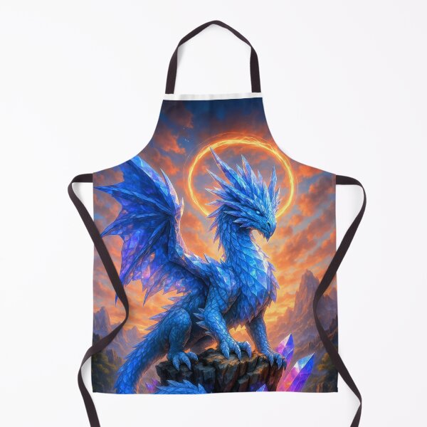 Item preview, Celestial Crystal Dragon – Epic Fantasy Guardian Art designed and sold by DrakariArt.