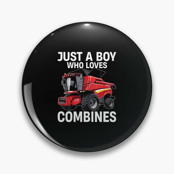 Item preview, Just A Boy Who Loves Combines Red Combine Harvester designed and sold by markettathorn.
