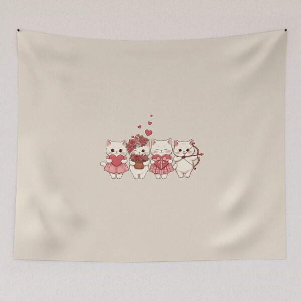 Item preview, Cute Valentine Cats designed and sold by dudelinart.