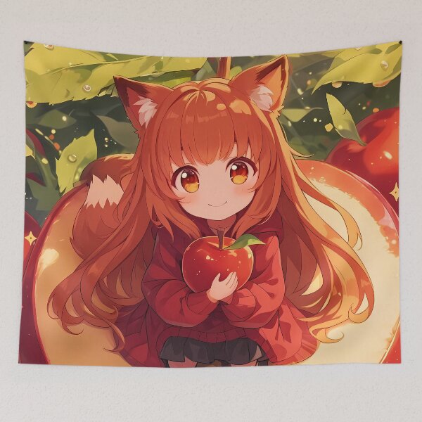 Item preview, And Holo Spice And Wolf Anime Girl Waifu Fantasy Cute Harvest designed and sold by Tokyonomad.
