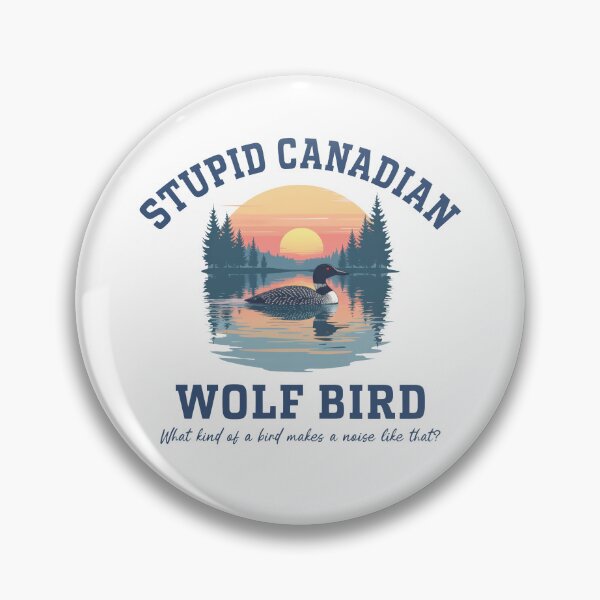 Item preview, Stupid Canadian Wolf Bird Hockey Romance designed and sold by gfwhdteaganwu.