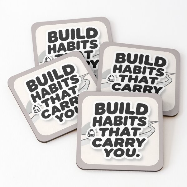 Item preview, Build Habits That Carry You Quote designed and sold by ThePixelAndPine.