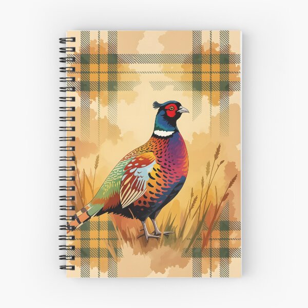Item preview, Common pheasant on tartan background dissolving into gentle gradients. designed and sold by Ponted.