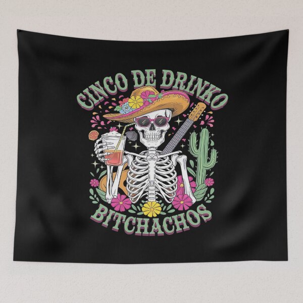Item preview, Cinco De Mayo Mexican Party Cinco De Drinko Bitchachos 114  designed and sold by FadeOfThrone.