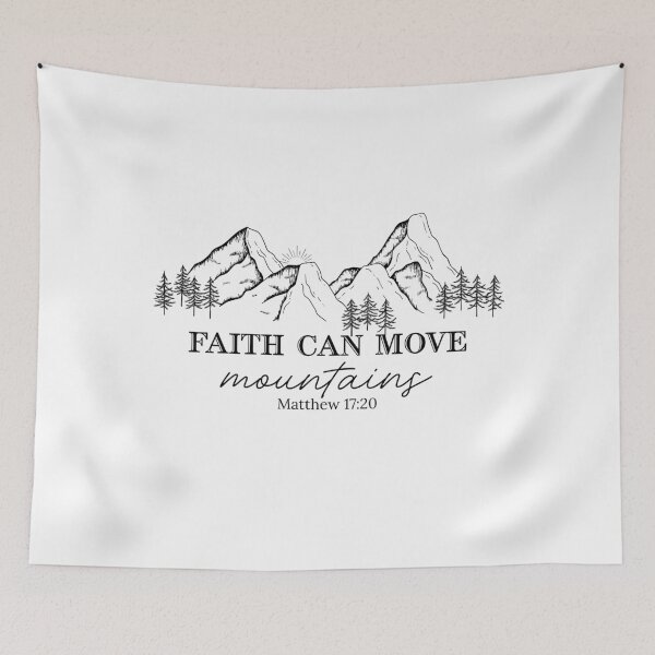 Item preview, Faith can move mountains designed and sold by HopeRenewedStudio.