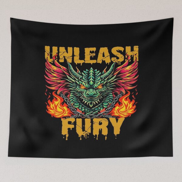 Item preview, Unleash Fury Dragon Art – Fiery Mythical Beast Design for Posters, Apparel & Fantasy Lovers designed and sold by Bright Nest Studio.