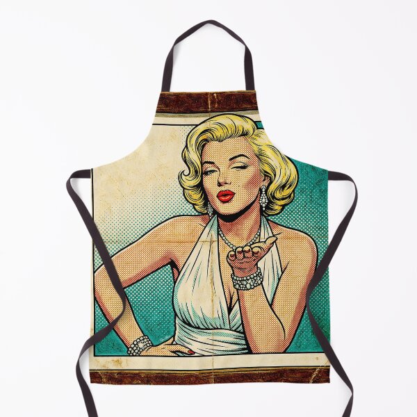 Item preview, Marilyn Monroe Retro Pop Art – Vintage Comic Style Blow Kiss designed and sold by Hen-C-Art.