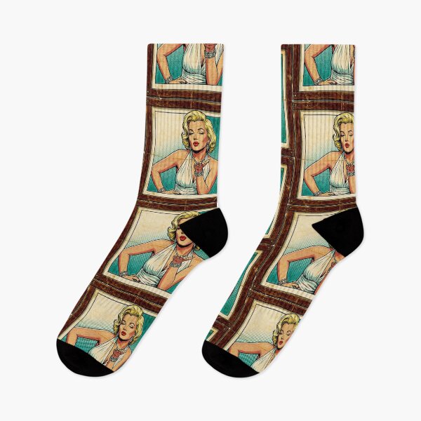 Item preview, Marilyn Monroe Retro Pop Art – Vintage Comic Style Blow Kiss designed and sold by Hen-C-Art.