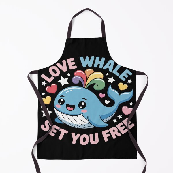 Item preview, Cute Rainbow Pride Colored Whale Pun Love Whale Set You Free designed and sold by Dolostope.