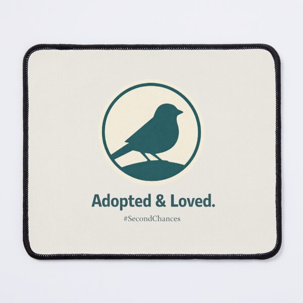 Item preview, Adopted & Loved – Minimal Bird Rescue Emblem designed and sold by HelpHaha.