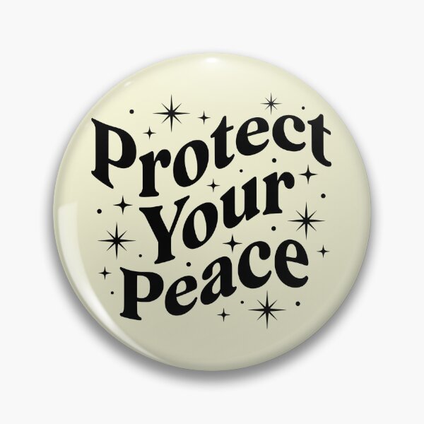 Item preview, Protect Your Peace - Wavy Mental Health Quote designed and sold by Imaginationbeyond.