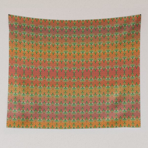 Item preview, Enchanting Thai Silk Bloom - Vivid Cultural Heritage Pattern designed and sold by OIL Pattern Design .