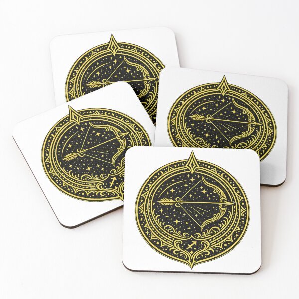 Item preview, Sagittarius Zodiac Medallion — Explorer Fire Gold Emblem designed and sold by DreamMachine69.