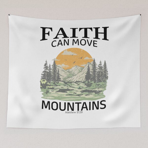 Item preview, Faith can move mountains designed and sold by HopeRenewedStudio.