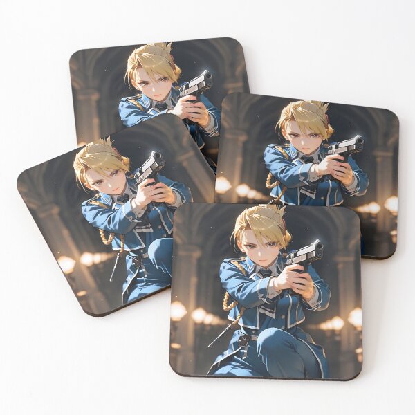 Item preview, Riza Hawkeye Fullmetal Alchemist Anime Commanding Combat Hall Scene designed and sold by Tokyonomad.