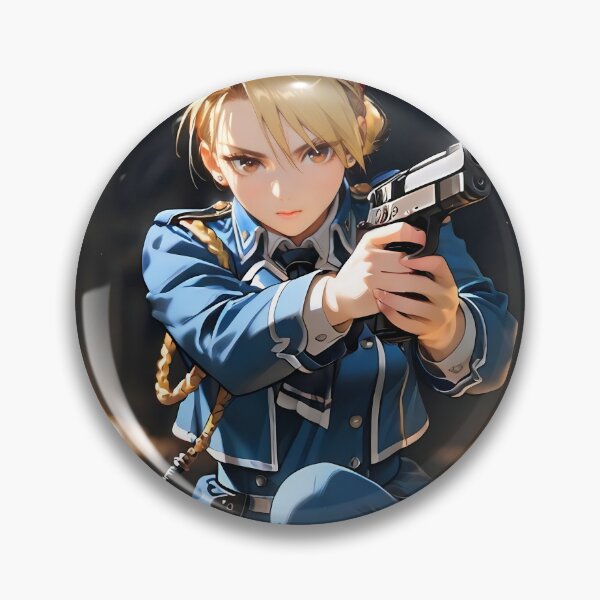 Item preview, Riza Hawkeye Fullmetal Alchemist Anime Commanding Combat Hall Scene designed and sold by Tokyonomad.