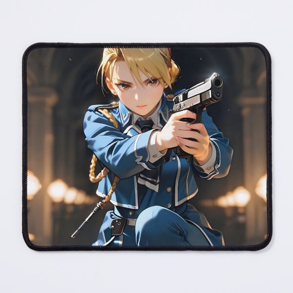 Item preview, Riza Hawkeye Fullmetal Alchemist Anime Commanding Combat Hall Scene designed and sold by Tokyonomad.