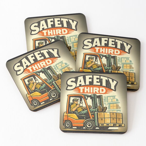 Item preview, Safety Third Forklift Retro Design  designed and sold by RetroNibylander.
