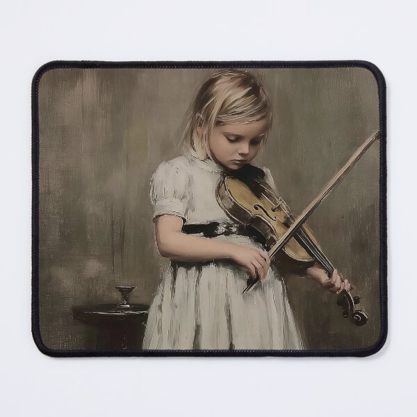Item preview, Young girl Reflective Violin Practice designed and sold by lautir.