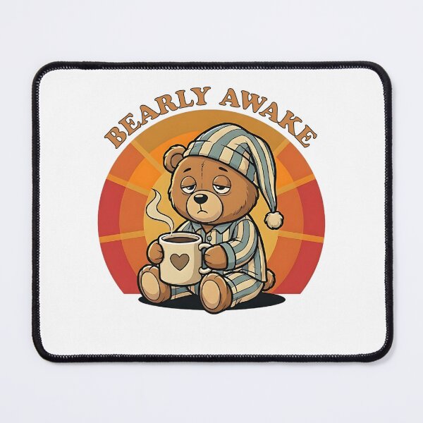 Item preview, Bearly Awake - Funny Brown Bear Morning Coffee designed and sold by brandByLea.