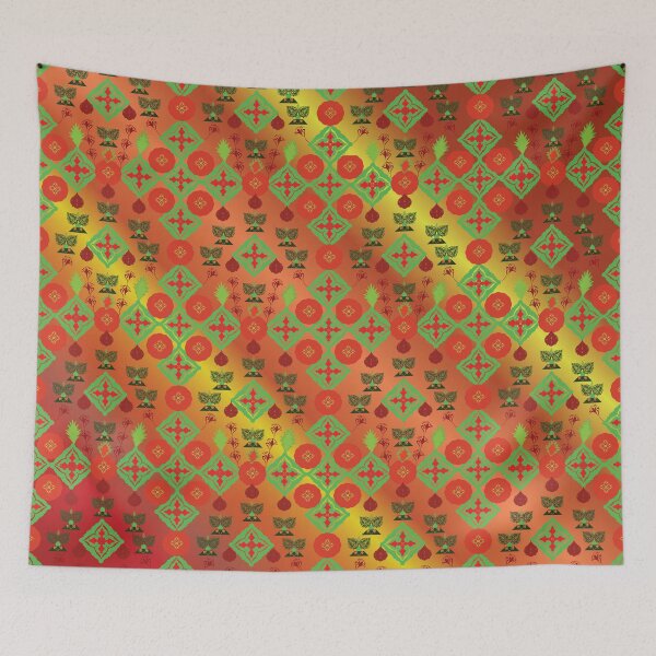 Item preview, Eternal Warrior Spirit - Traditional Thai Brave Heart Motif designed and sold by OIL Pattern Design .