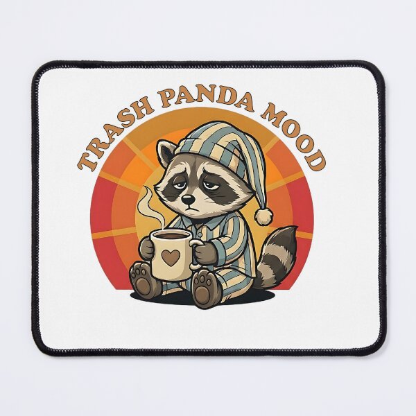 Item preview, Trash Panda Mood - Funny Raccoon Coffee & Pajamas designed and sold by brandByLea.