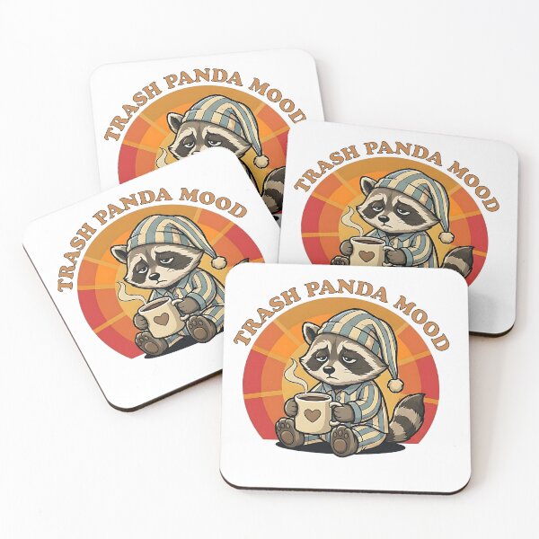 Item preview, Trash Panda Mood - Funny Raccoon Coffee & Pajamas designed and sold by brandByLea.