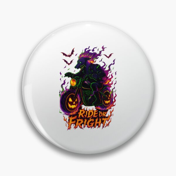 Item preview, Halloween Ghost Rider Greyhound – Neon Anime Biker Pumpkin Flames  designed and sold by thalloathiew.