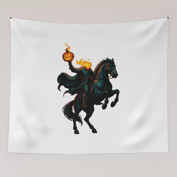 Item preview, Headless Horseman Pumpkin Rider – Scary Halloween Night Artwork  designed and sold by thalloathiew.