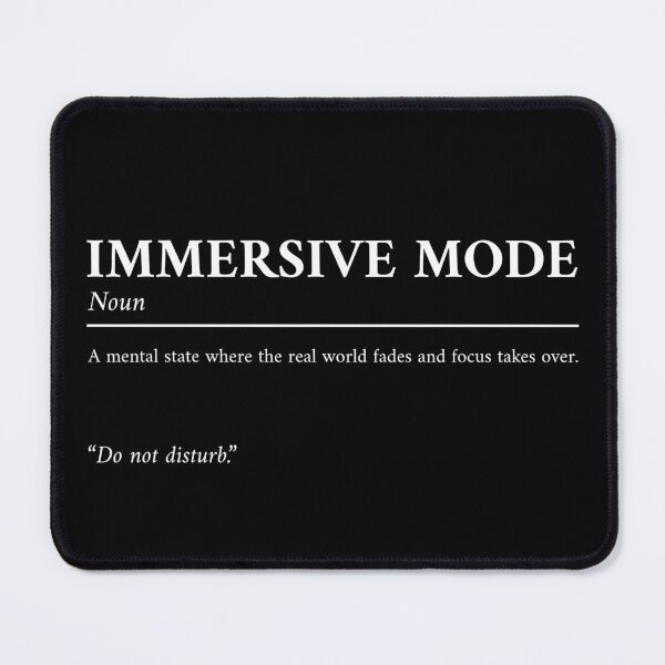 Item preview, Immersive Mode – Minimal Dictionary Style Gaming Design designed and sold by JustJaxGaming.