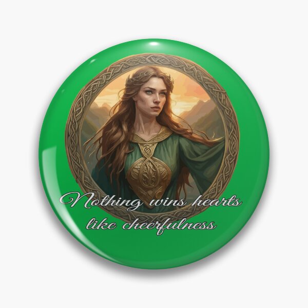 Item preview, Dwynwen Quote Nothing Wins Hearts Like Cheerfulness designed and sold by taiche.