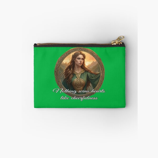 Item preview, Dwynwen Quote Nothing Wins Hearts Like Cheerfulness designed and sold by taiche.