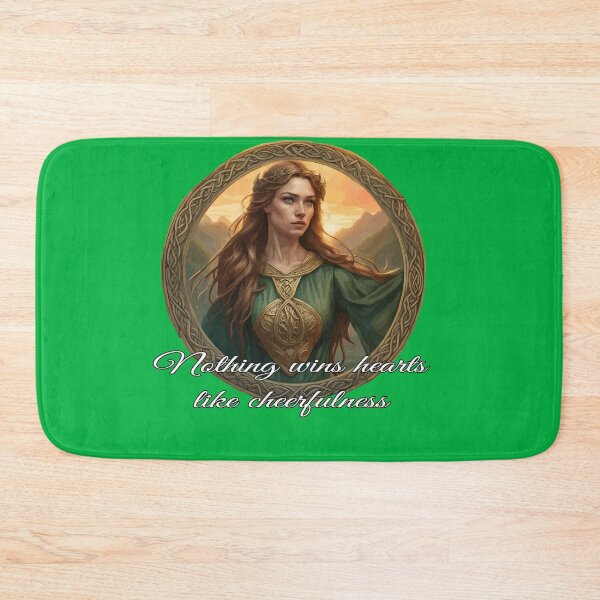 Item preview, Dwynwen Quote Nothing Wins Hearts Like Cheerfulness designed and sold by taiche.