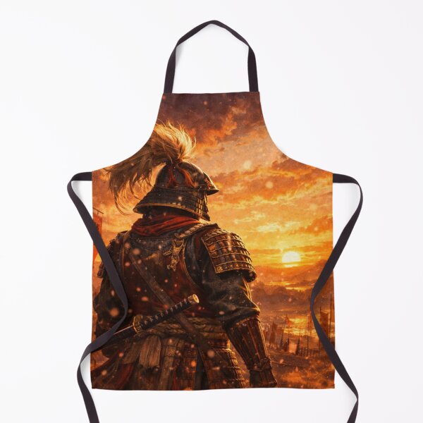 Item preview, Samurai at Sunset – Warrior of the Burning Horizon | 森の灯りシリーズ designed and sold by Mori-no-Akari.