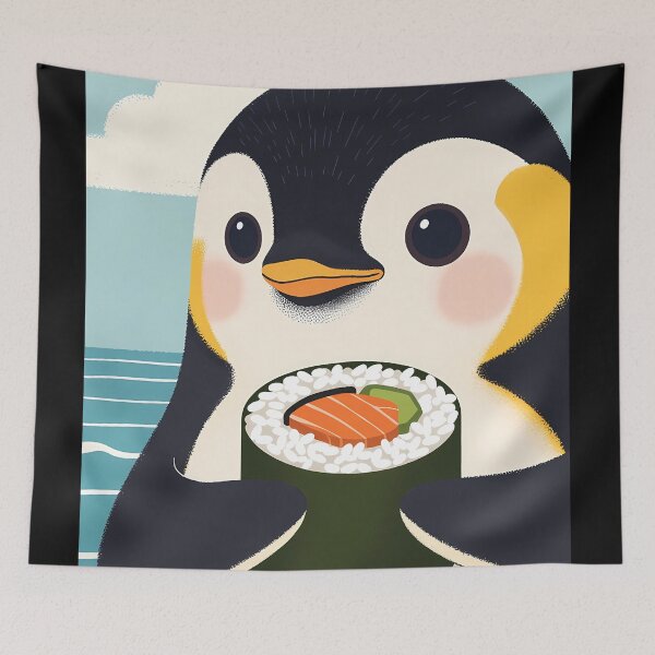 Item preview, Cute Penguin Sushi designed and sold by RkskArt.
