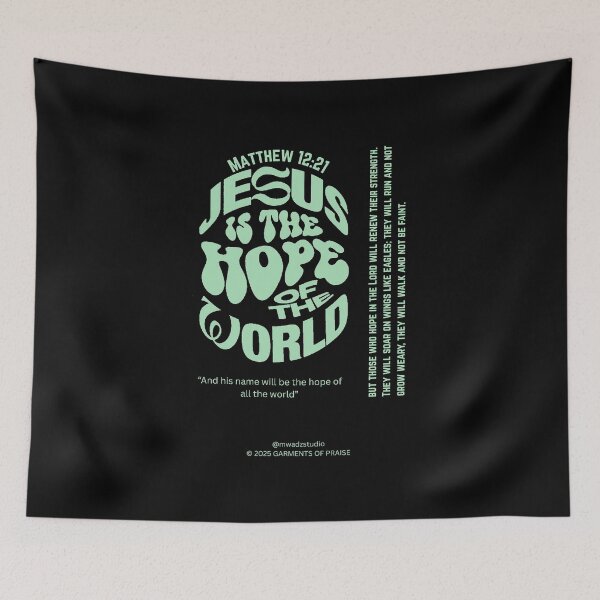 Item preview, Copy of Jesus Is The Hope of The World Caligraphy; matthew 12:18-21 designed and sold by LYFSTYLE.GEMS.