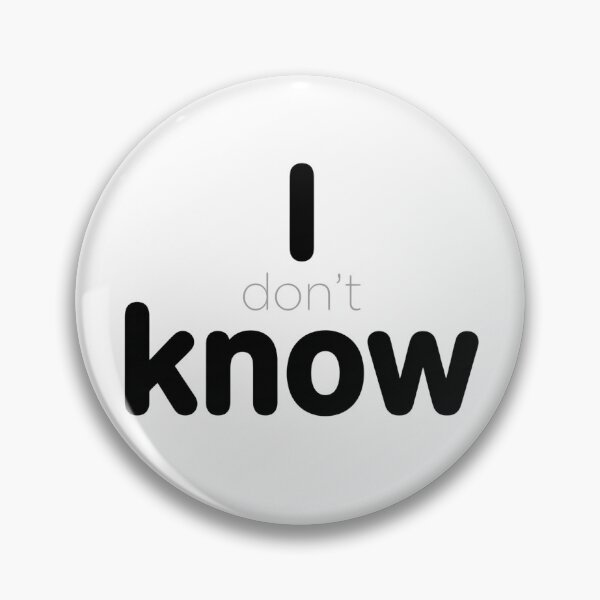 Item preview, I Know / I Don’t Know (At First Glance) – Typographic Illusion Quote 001 designed and sold by What the fun.
