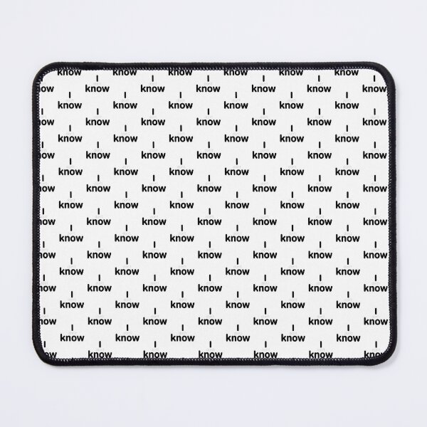 Item preview, I Know / I Don’t Know (At First Glance) – Typographic Illusion Quote 001 designed and sold by What the fun.