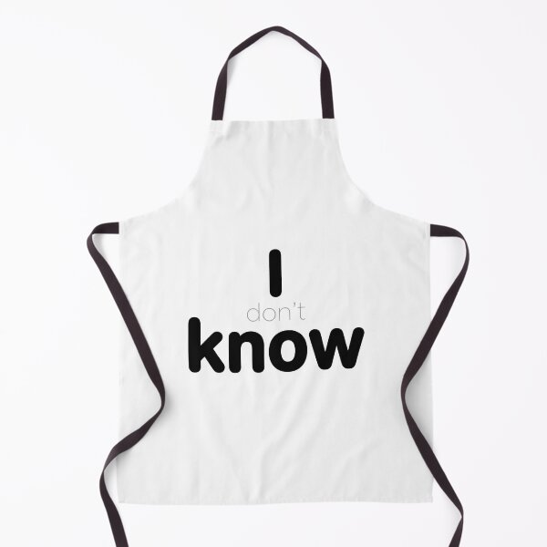 Item preview, I Know / I Don’t Know (At First Glance) – Typographic Illusion Quote 001 designed and sold by What the fun.