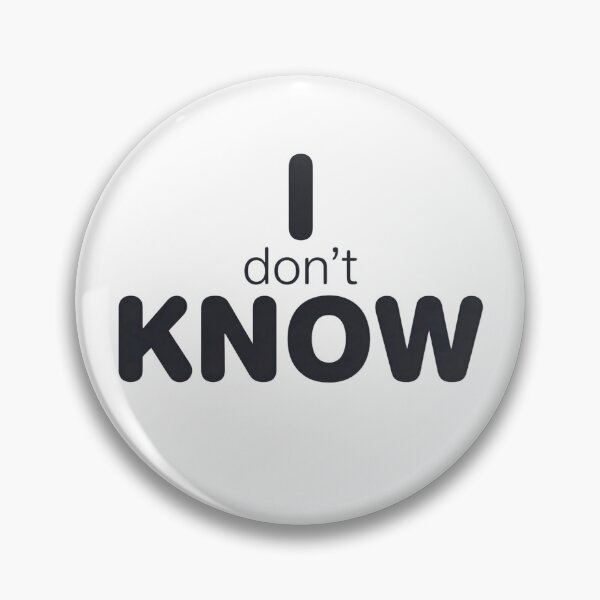 Item preview, I Know / I Don’t Know (At First Glance) – Typographic Illusion Quote 002 designed and sold by What the fun.
