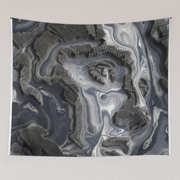 Item preview, Face Motif, Organic Abstract Texture (image size 7840x11680) designed and sold by Digital-Davinci.