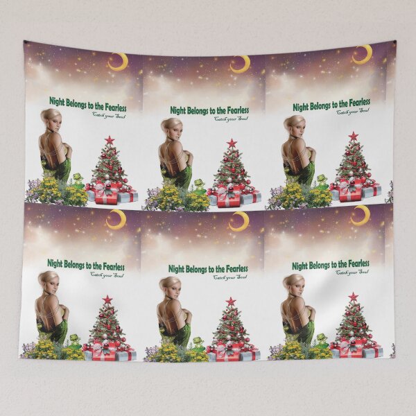 Item preview, Grunge Holiday Aesthetic – Dark Aesthetic Christmas Vibes, Night Sky Girl, Festive Holiday Art | Nyota designed and sold by GraphixKing999.