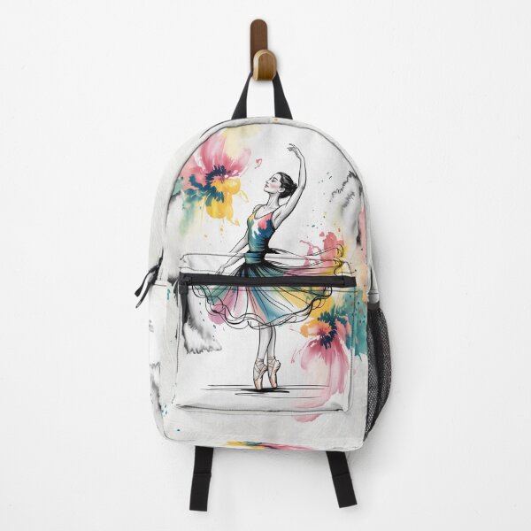 Item preview, Floral Watercolor Ballerina: Blooming Ballet Dancer Line Art, Pastel Flower Dance Gift designed and sold by FusiTink.