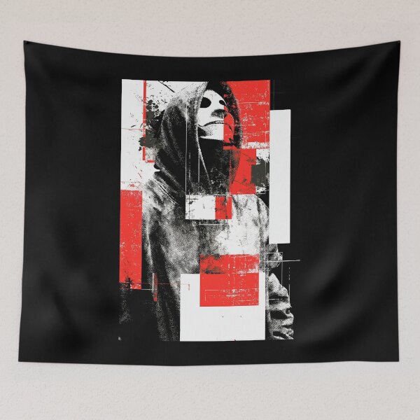 Item preview, Urban Shadow – Abstract Hooded Figure designed and sold by wolfgangrainer.