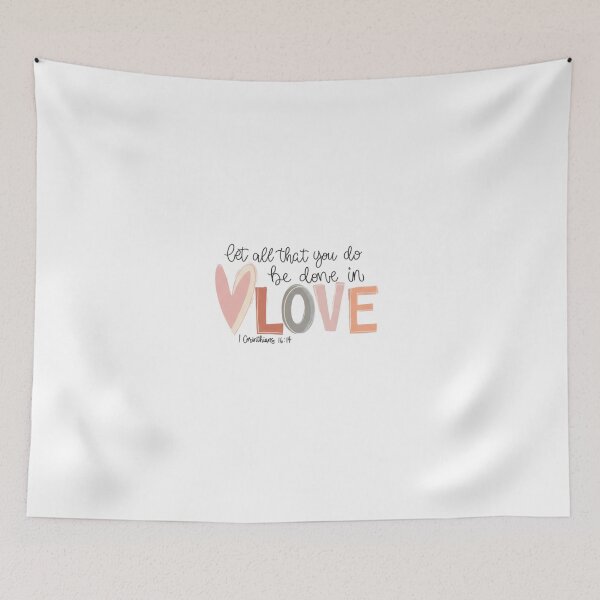 Item preview,  Let All That You Do Be Done In Love Sticker designed and sold by Meryem Mamouni.